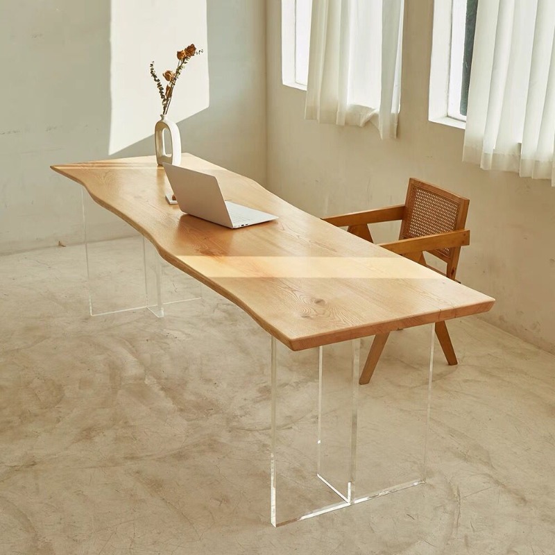 Nordic Solid Wood Acrylic Floa - Bedroom Furniture ulasan dan harga