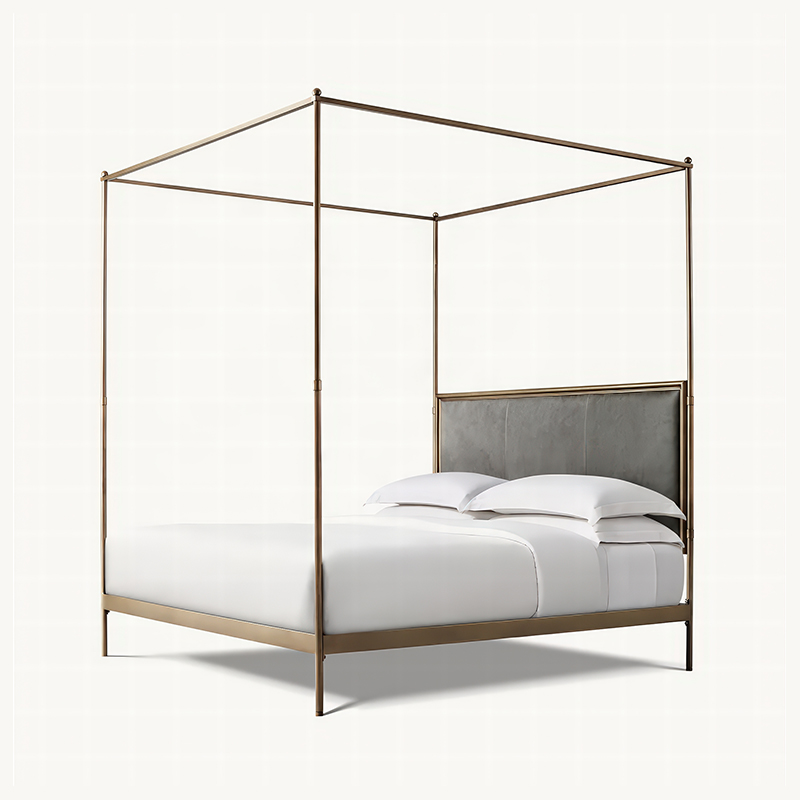 xx-French Style Modern Queen S - Canopy Bed Frame Metal Queen ulasan dan harga