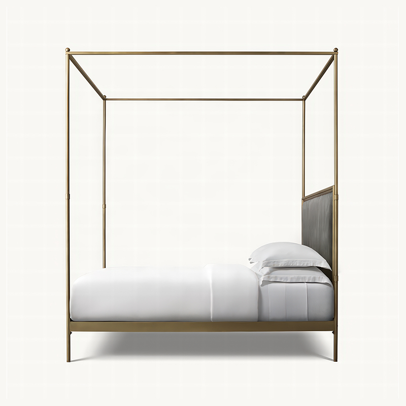 xx-French Style Modern Queen S - Canopy Bed Frame Metal Queen ulasan dan harga