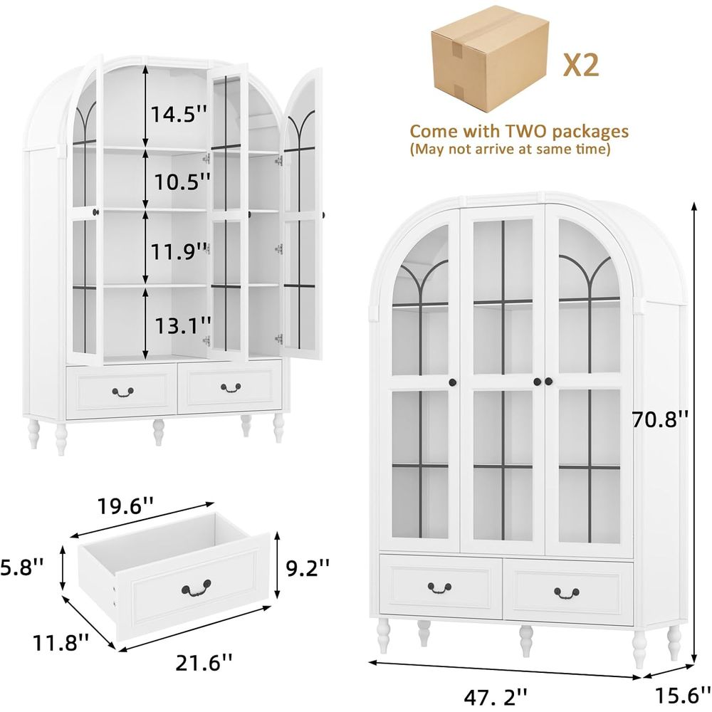 70.8'' Tall Arched Kitchen Pan - Storage ulasan dan harga
