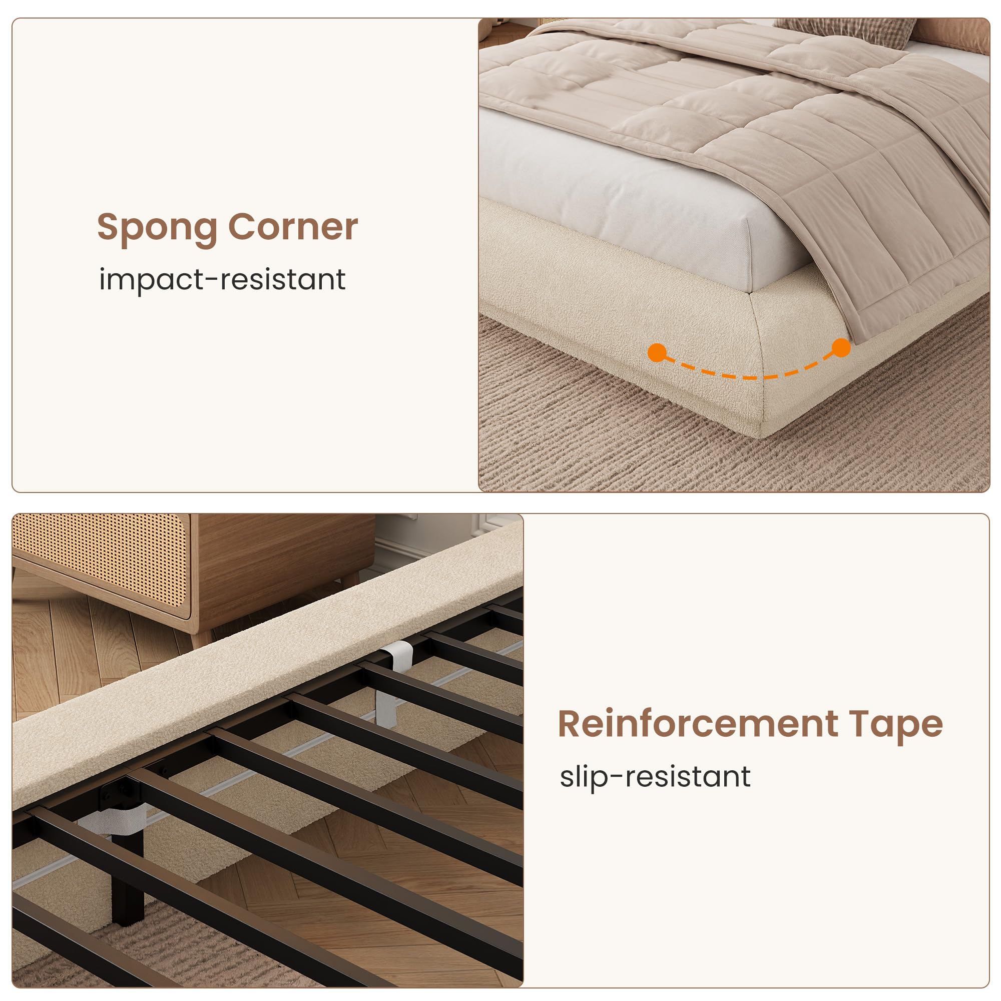 Full Queen King Cloud Platform - Canopy Bed Frame Metal Queen ulasan dan harga