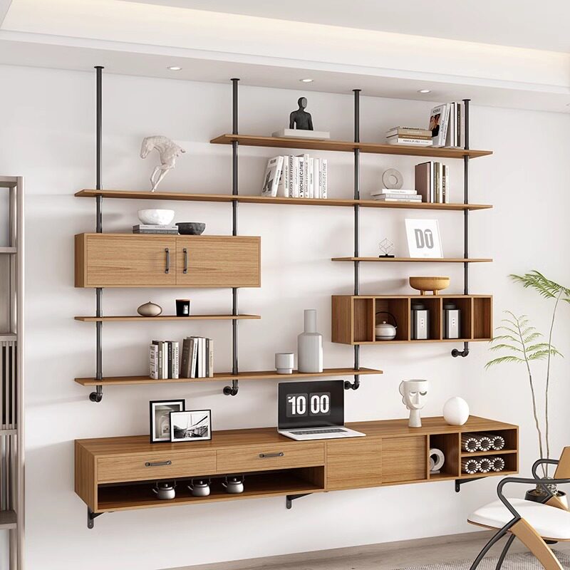 Modern Solid Wood Floating Des - Bedroom Furniture ulasan dan harga