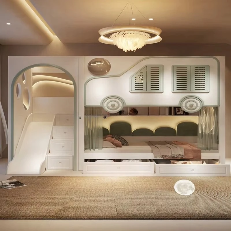 New Design Kids Luxury Bunk Be - Bunk Bed With Stairs And Slide ulasan dan harga