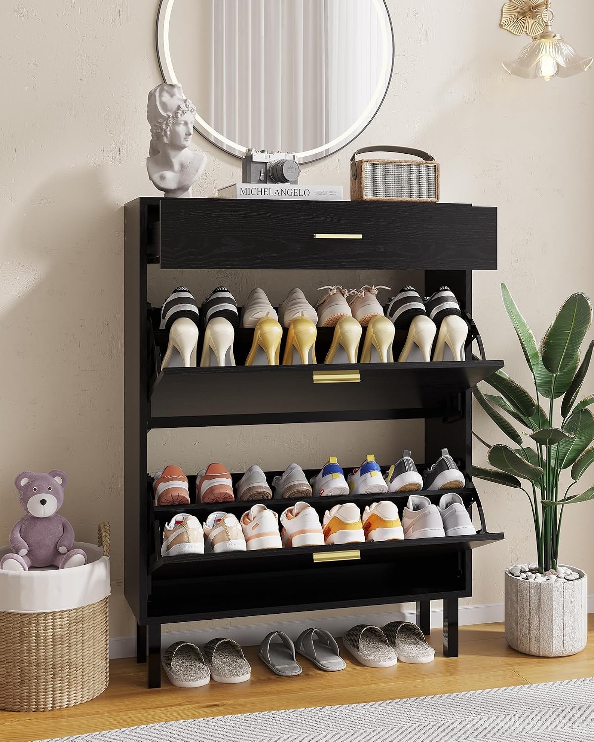 Narrow Shoe Cabinet Storage fo - Shoe Rack Cabinet Narrow Entryway ulasan dan harga