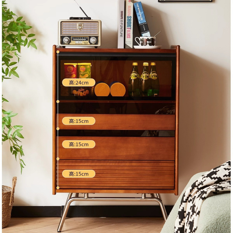 Solid wood chest Nordic, retro - Storage ulasan dan harga