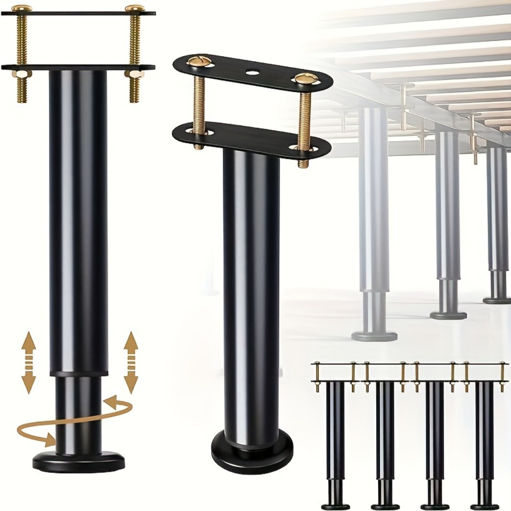 Adjustable Height: 4pcs Bed Fr - Canopy Bed Frame Metal Queen ulasan dan harga
