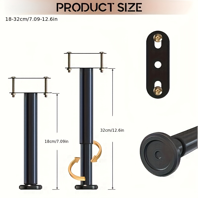 Adjustable Height: 4pcs Bed Fr - Canopy Bed Frame Metal Queen ulasan dan harga