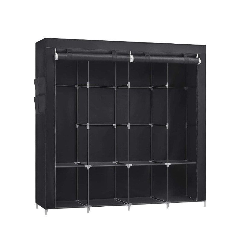 Portable Closet, Wardrobe Clos - Wardrobe Closet Portable Fabric Cover ulasan dan harga