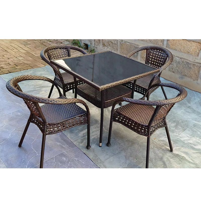 Outdoor rattan tables and chai - Outdoor Furniture ulasan dan harga