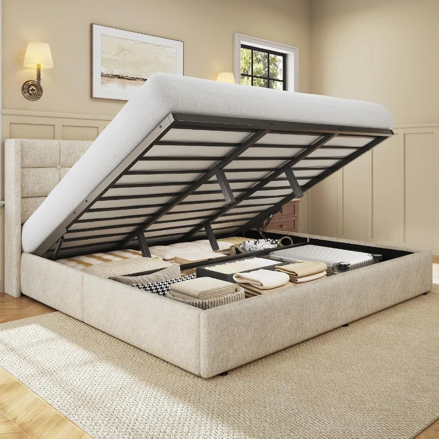 Size Lift Up Storage Bed Frame - Gas Lift Storage Bed Hydraulic ulasan dan harga