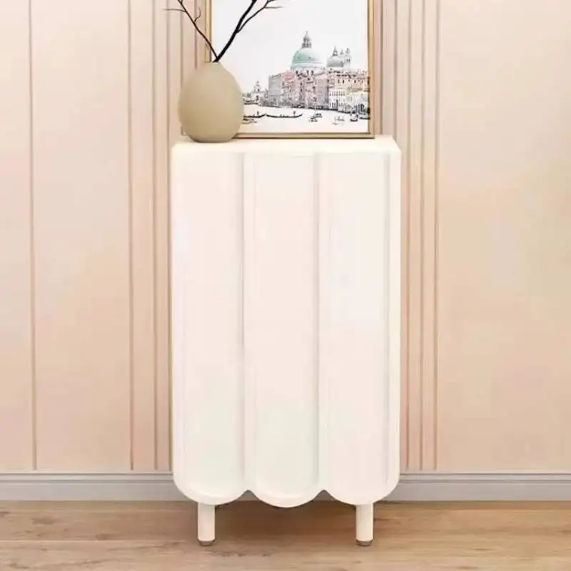 White Minimalist Shoe Cabinet  - Shoe Rack Cabinet Narrow Entryway ulasan dan harga