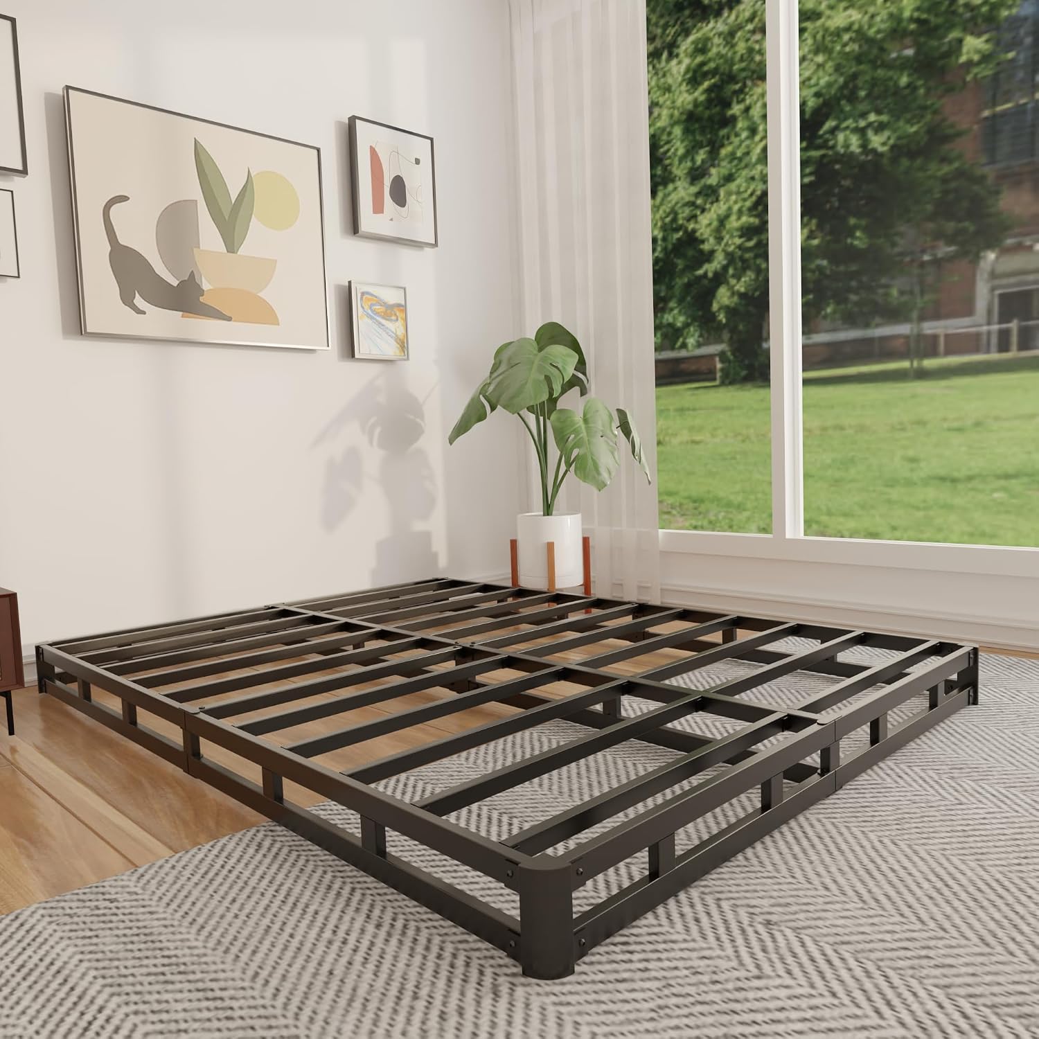 4 Inch Queen Box Spring Low Pr - Canopy Bed Frame Metal Queen ulasan dan harga