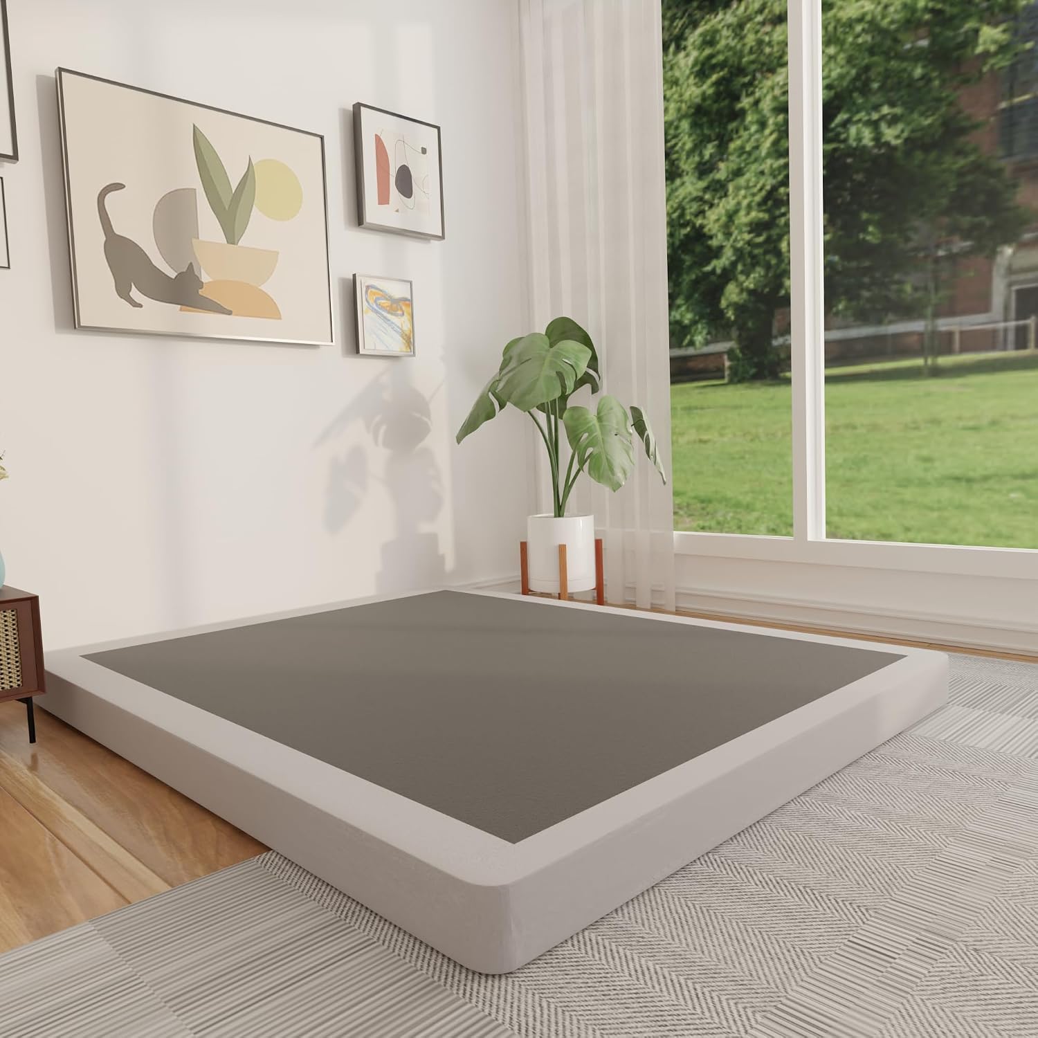 4 Inch Queen Box Spring Low Pr - Canopy Bed Frame Metal Queen ulasan dan harga