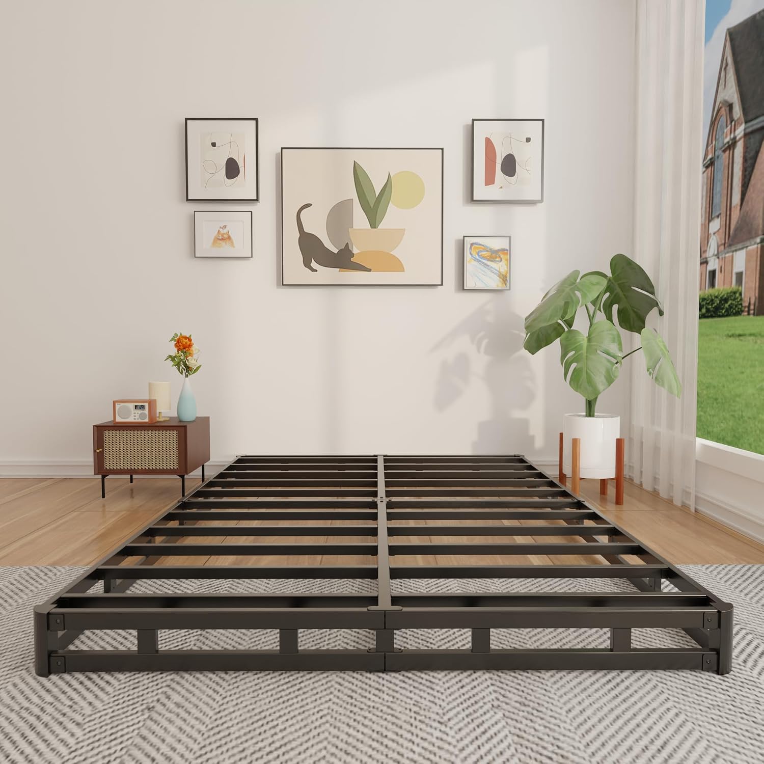 4 Inch Queen Box Spring Low Pr - Canopy Bed Frame Metal Queen ulasan dan harga