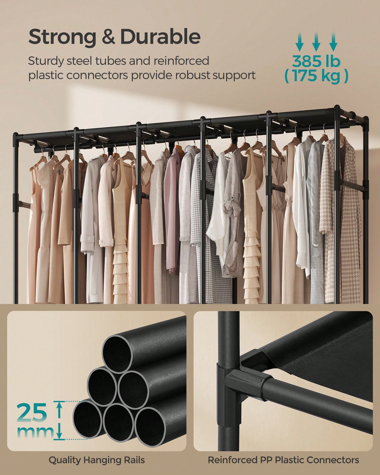 Heavy Duty Portable Wardrobe C - Wardrobe Closet Portable Fabric Cover ulasan dan harga